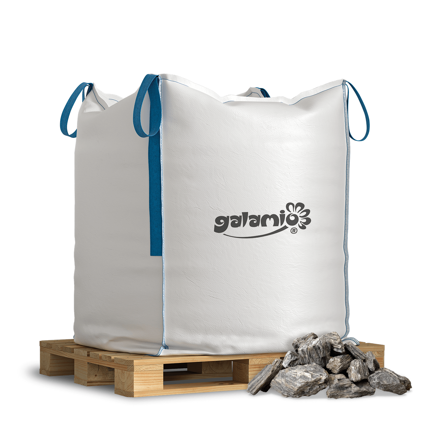 Bild von Galamio Gneis Schotter » kaschiert « 1000kg