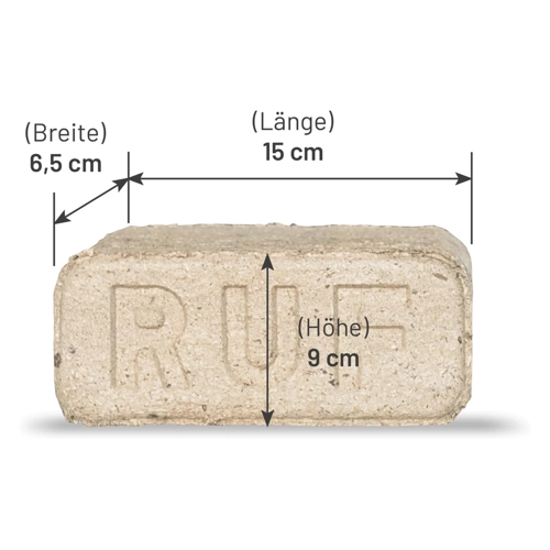Bild von Heizfuxx RUF Original Blue 10kg x 2 Gebinde 20kg Holzbriketts
