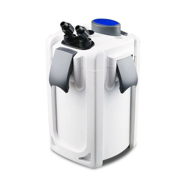 Bild von AquaOne Aquarium Außenfilter HW-702B 1000 L/h I Hochwertiger Filter inkl. 9 Watt UVC Lampe für Aquarien bis 400 Liter I Pumpe mit Filtermedien für Süßwasser und Meerwasser Becken