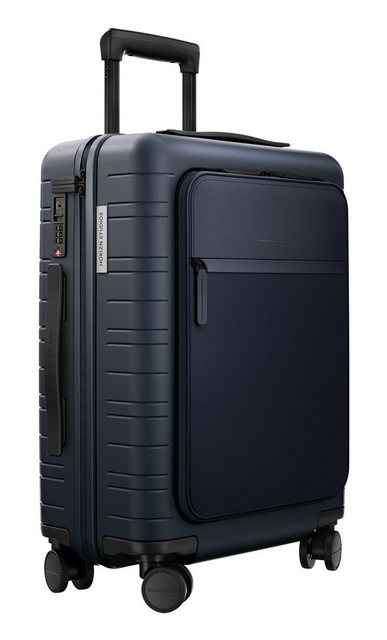 Bild von HORIZN STUDIOS 4-Rollen-Kabinentrolley, Reißverschlussfach, Laptoptasche, Steckfach, Inneneinteilung, TSA-Zahlenschloss, blau