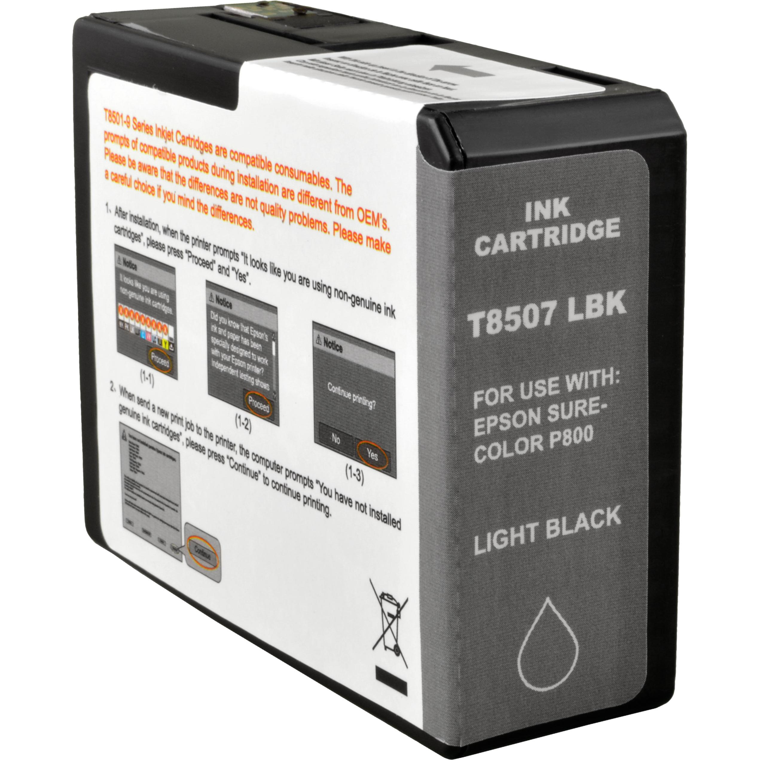 Bild von Ampertec Tinte ersetzt Epson C13T850700  light black (BK), Druckerpatrone