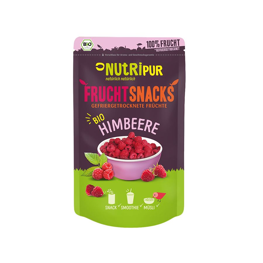 Bild von NutriPur gefriergetrocknete Früchte, Bio-Himbeeren
