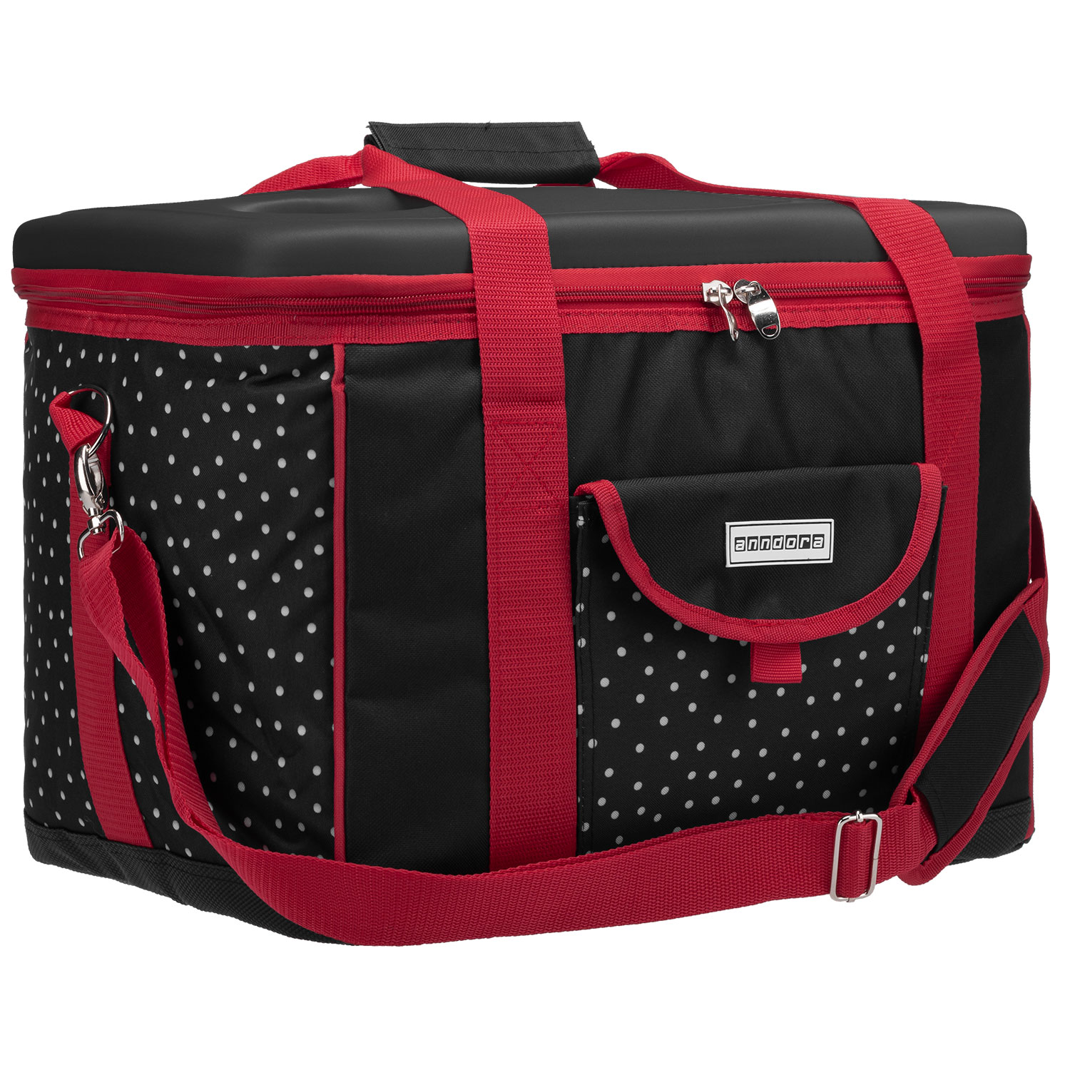 Bild von anndora Kühltasche Picknicktasche mit Tragehenkel und Schultergurt, 40 l