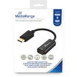 Bild von MediaRange MRCS177 Videokabel-Adapter 0,2 m DisplayPort HDMI Schwarz (0.20 m, HDMI), Video Kabel