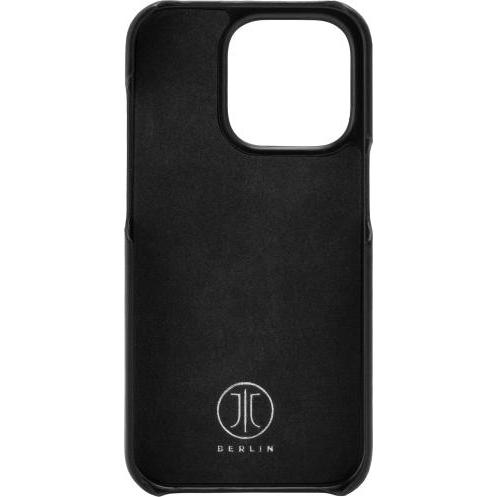Bild von JT Berlin Echtleder Kreuzberg Backcover Apple iPhone 14 Schwarz (Apple iPhone 14), Smartphone Hülle, Schwarz