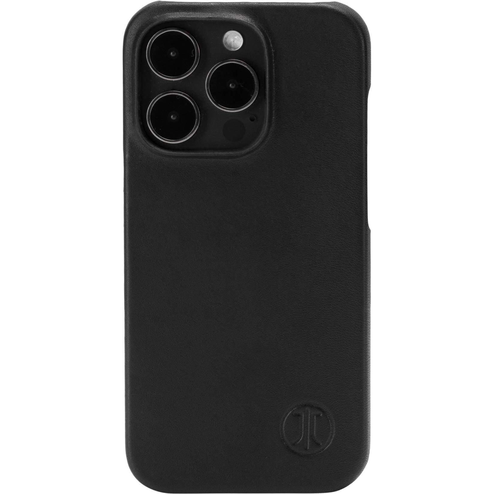 Bild von JT Berlin Echtleder Kreuzberg Backcover Apple iPhone 14 Pro Schwarz (Apple iPhone 14 Pro), Smartphone Hülle, Schwarz