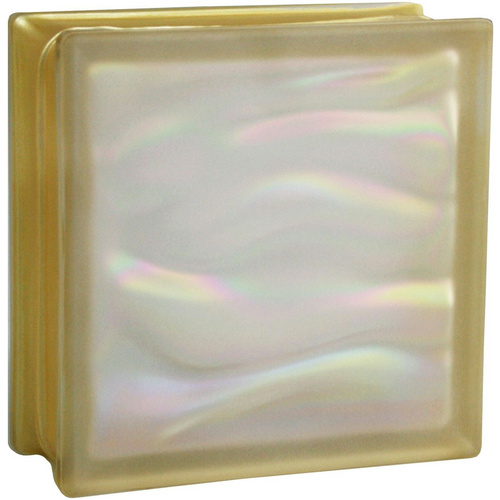Bild von Fuchs Design Glasbaustein, BxH: 190 x 190 mm - goldfarben