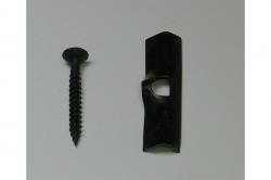 Bild von Woodstore24 Terrassendielen Woodstore24 Universal Starter- / Endclip 25 Stück für WPC Dielen, 5,00 mm Stärke, (Paket, Clips und Schrauben), 25 Clips + 25 Schrauben