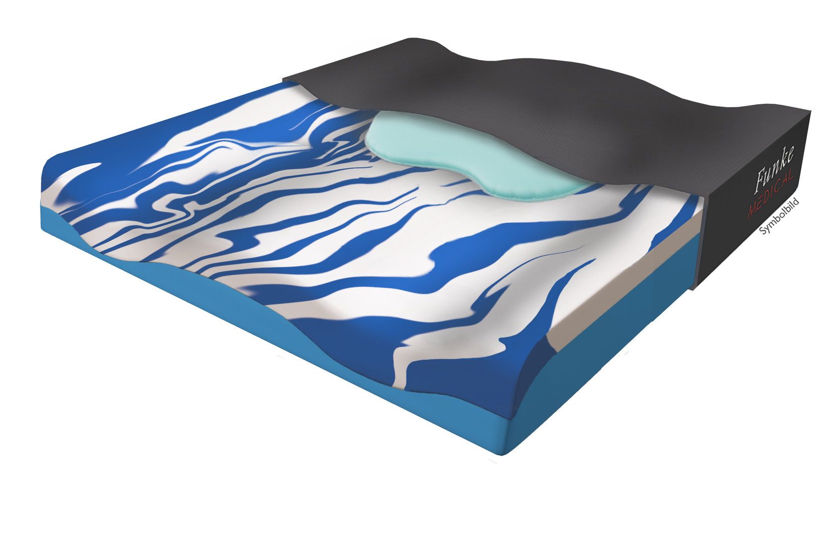 Bild von Funke Medical GELSEAT Dekubitustherapie-Sitzkissen 42 x 44 x 8