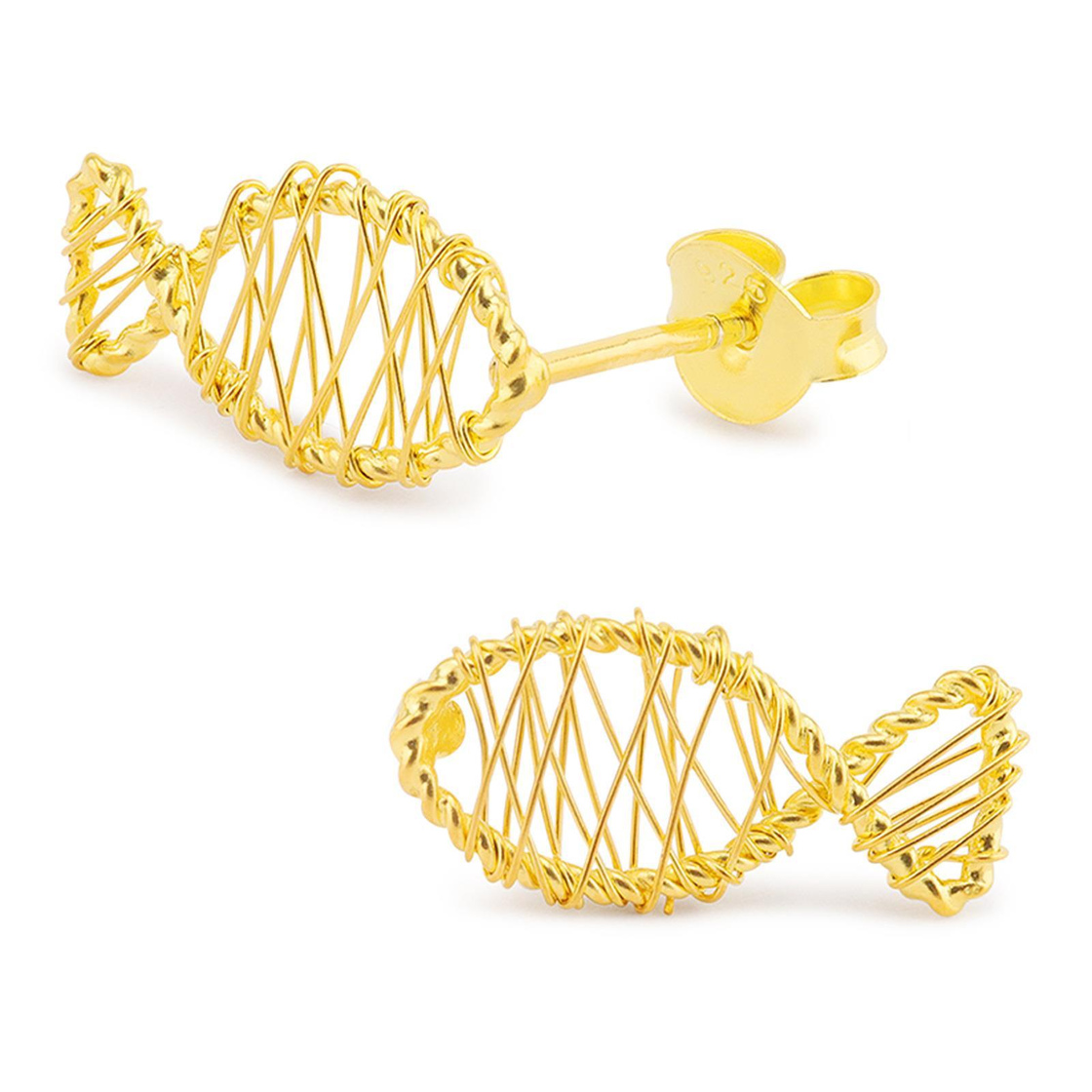 Bild von Monkimau Ohrring-Set Fisch Ohrringe aus 925 Silber, Hypoallergen