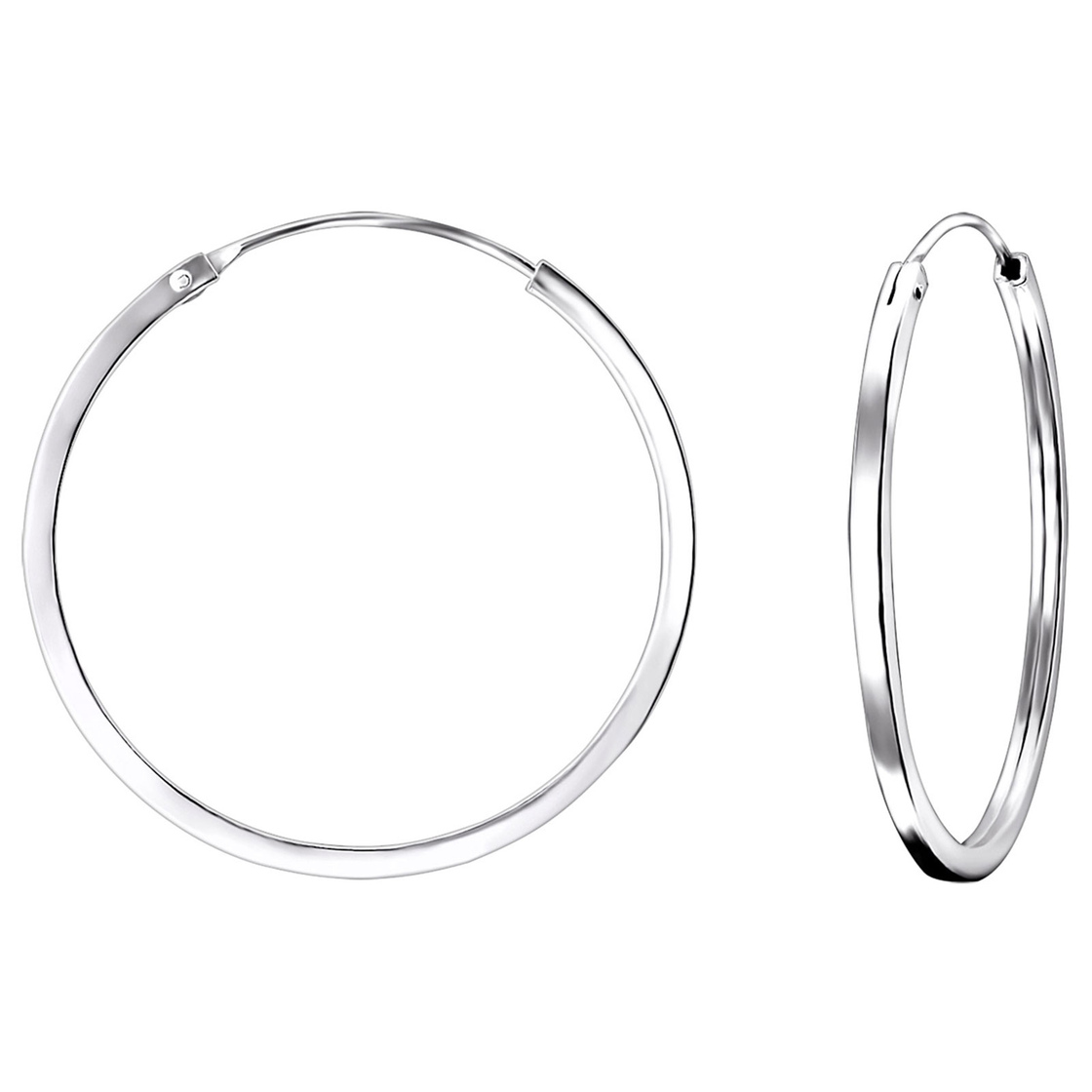 Bild von Monkimau Ohrring-Set Hoop Ohrringe aus 925 Silber, Hypoallergen