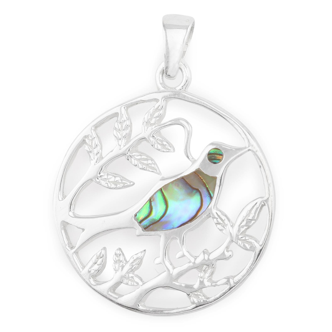 Bild von Monkimau Kettenanhänger Vogel im Baum Anhänger aus 925 Silber, Hypoallergen