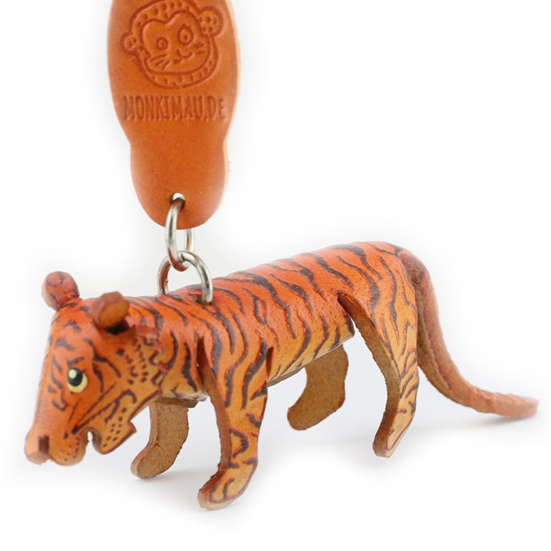 Bild von Monkimau Schlüsselanhänger Set Tiger Schlüsselanhänger aus Leder