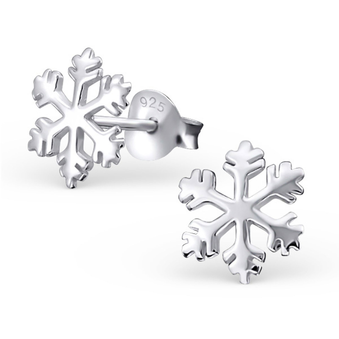 Bild von Monkimau Ohrring-Set Schneeflocken Ohrringe aus 925 Silber, Hypoallergen