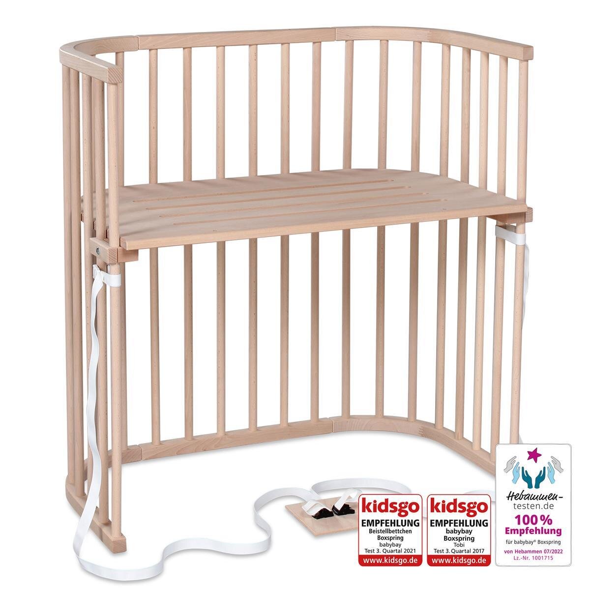 Bild von babybay - Beistellbett Boxspring XXL NATUR-UNBEHANDELT