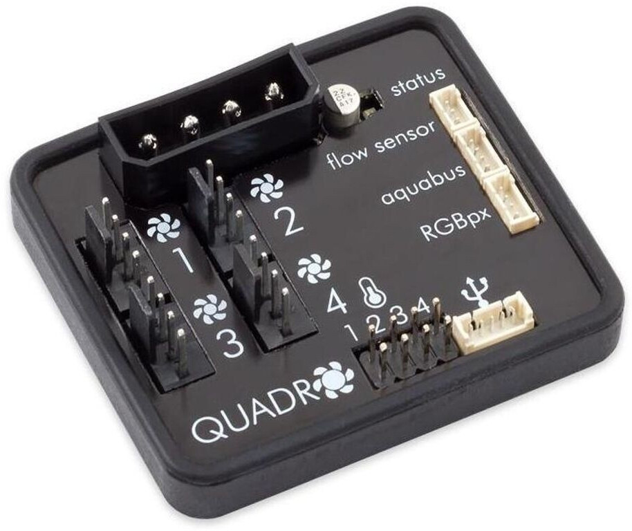 Bild von Aqua Computer QUADRO Lüftersteuerung für PWM-Lüfter