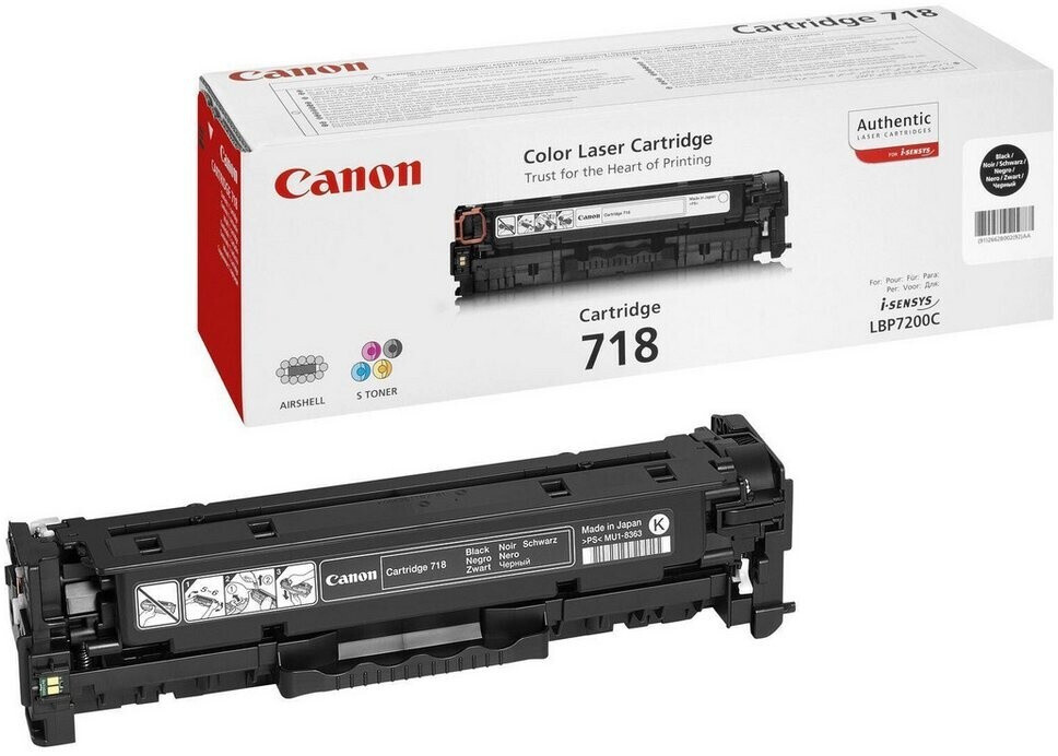 Bild von Canon Original 718 Toner - 4er-Set schwarz, cyan, magenta, gelb (OP2662B002)