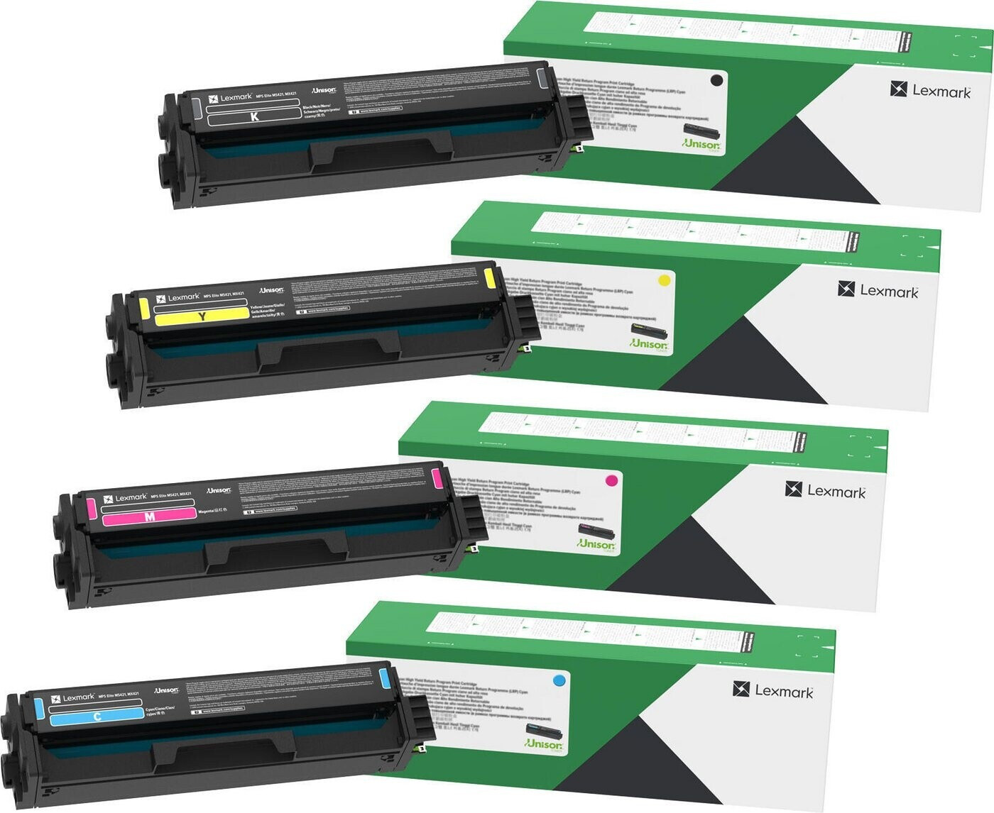 Bild von Lexmark Original C332H Toner - 4er Multipack - CMYK