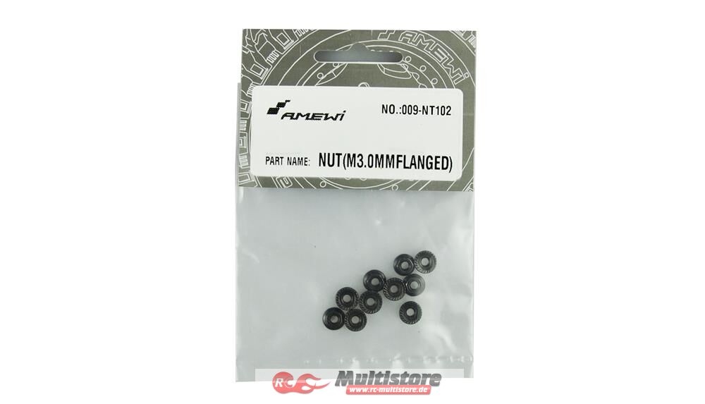 Bild von Amewi NUT(M3.0MMFLANGED) 10pcs EVO-X 6000 / 009-NT102