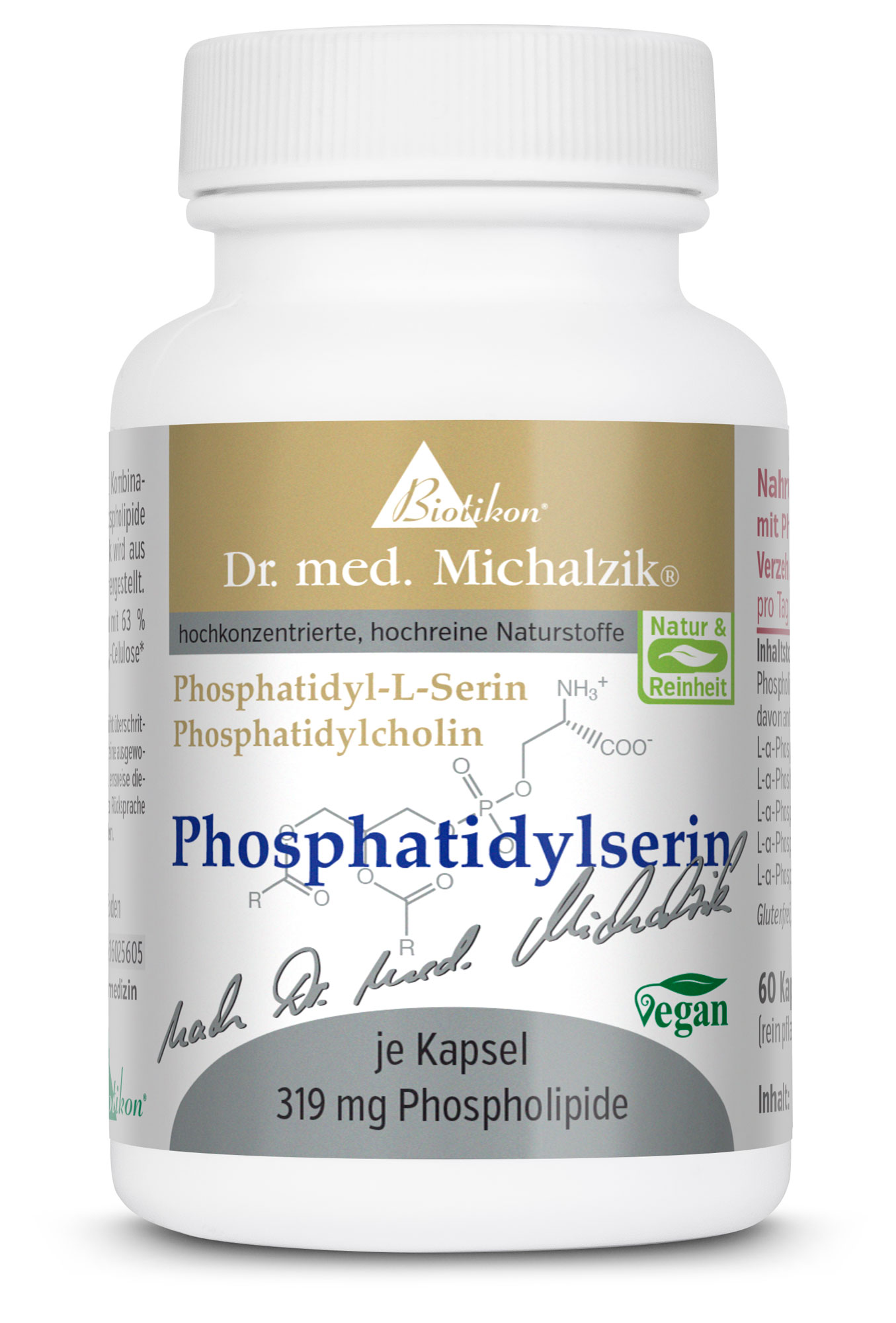 Bild von Phosphatidylserin | 638mg Phospholipide | 60 Kapseln |  Dr. med. Michalzik