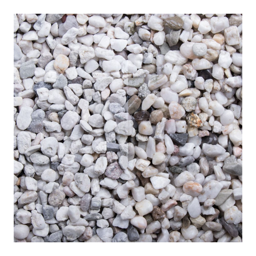Bild von Zierkies Weißkies, 500 kg (Bigbag), 6-8 mm – Eleganz für Ihren Garten