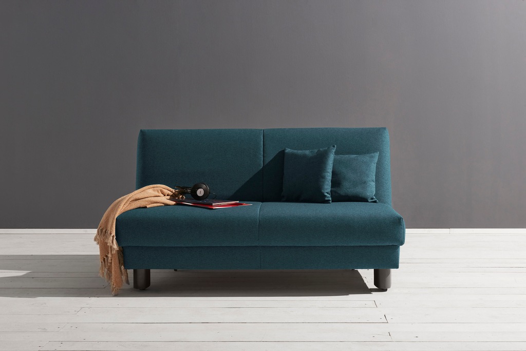 Bild von ell + ell Schlafsofa "Enny", Breite 180 cm, Liegehöhe 45 cm, Füße schwarz