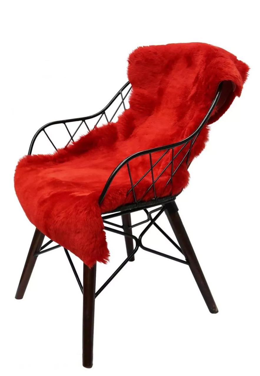Bild von Lambskin Short Hair - Red Größe: 140-150 | Farbe: Korallenrot