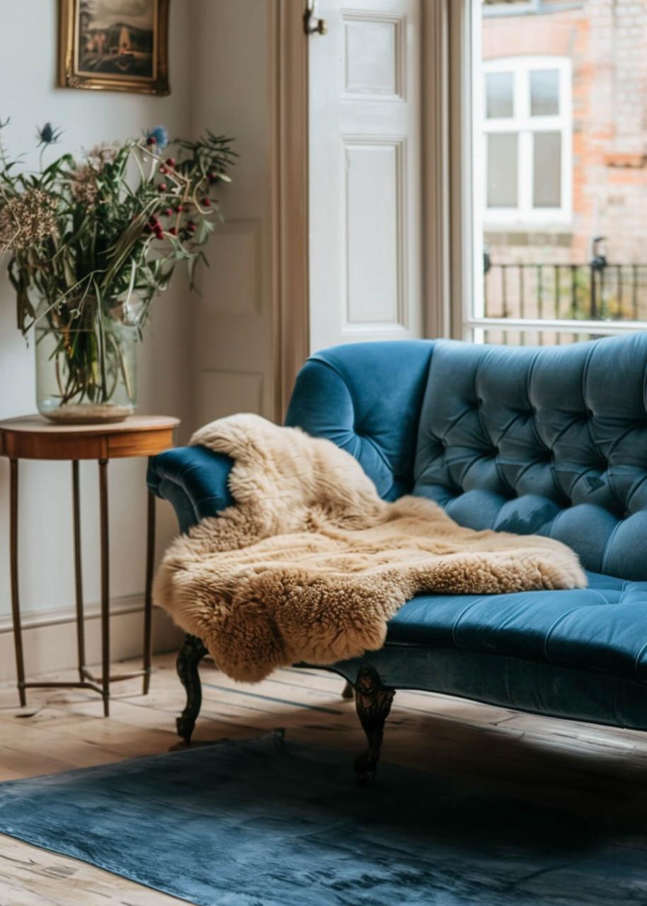 Bild von Lambskin - BROWN COLORS Farbe: Kokosnuss | Größe: 100-110