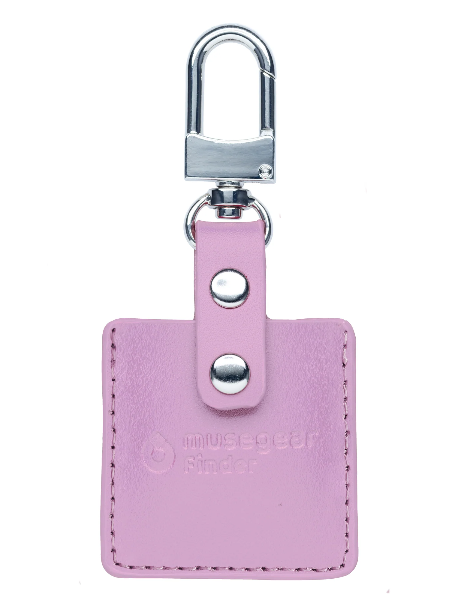 Bild von musegear Schl?sselfinder mit Bluetooth App aus Deutschland in rosa Leder-Tasche I Keyfinder laut f?r Handy in wei? I Schl?ssel finden