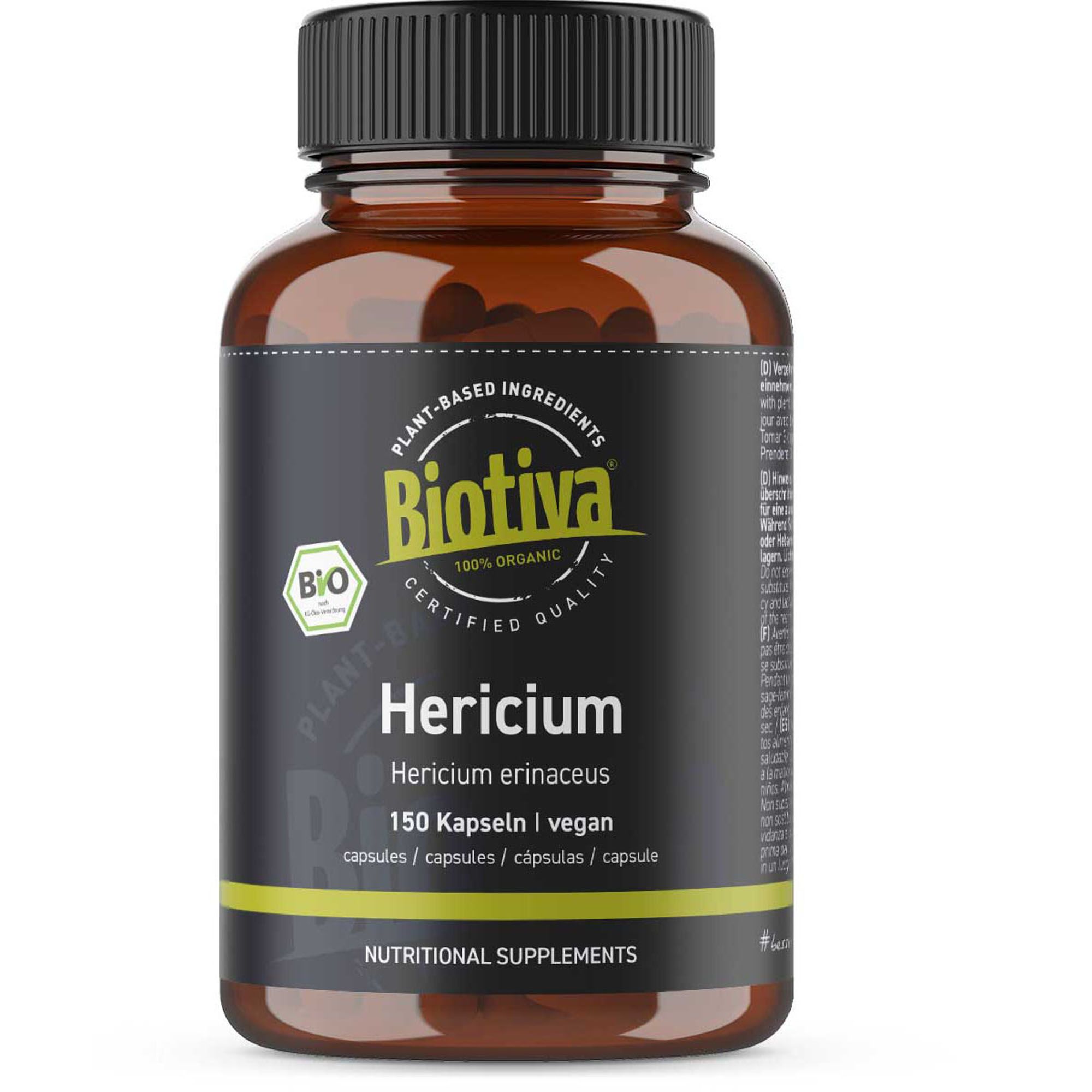 Bild von Biotiva Hericium Kapseln Bio