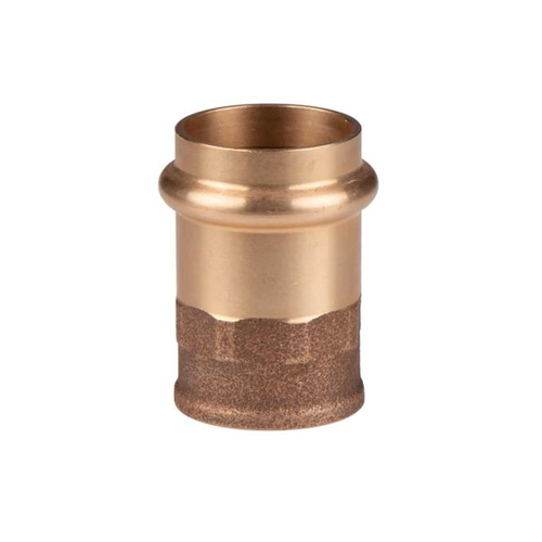 Bild von Kupfer Pressfitting Übergang aus Rotguss 28 mm - 3/4" IG V+M-Kontur