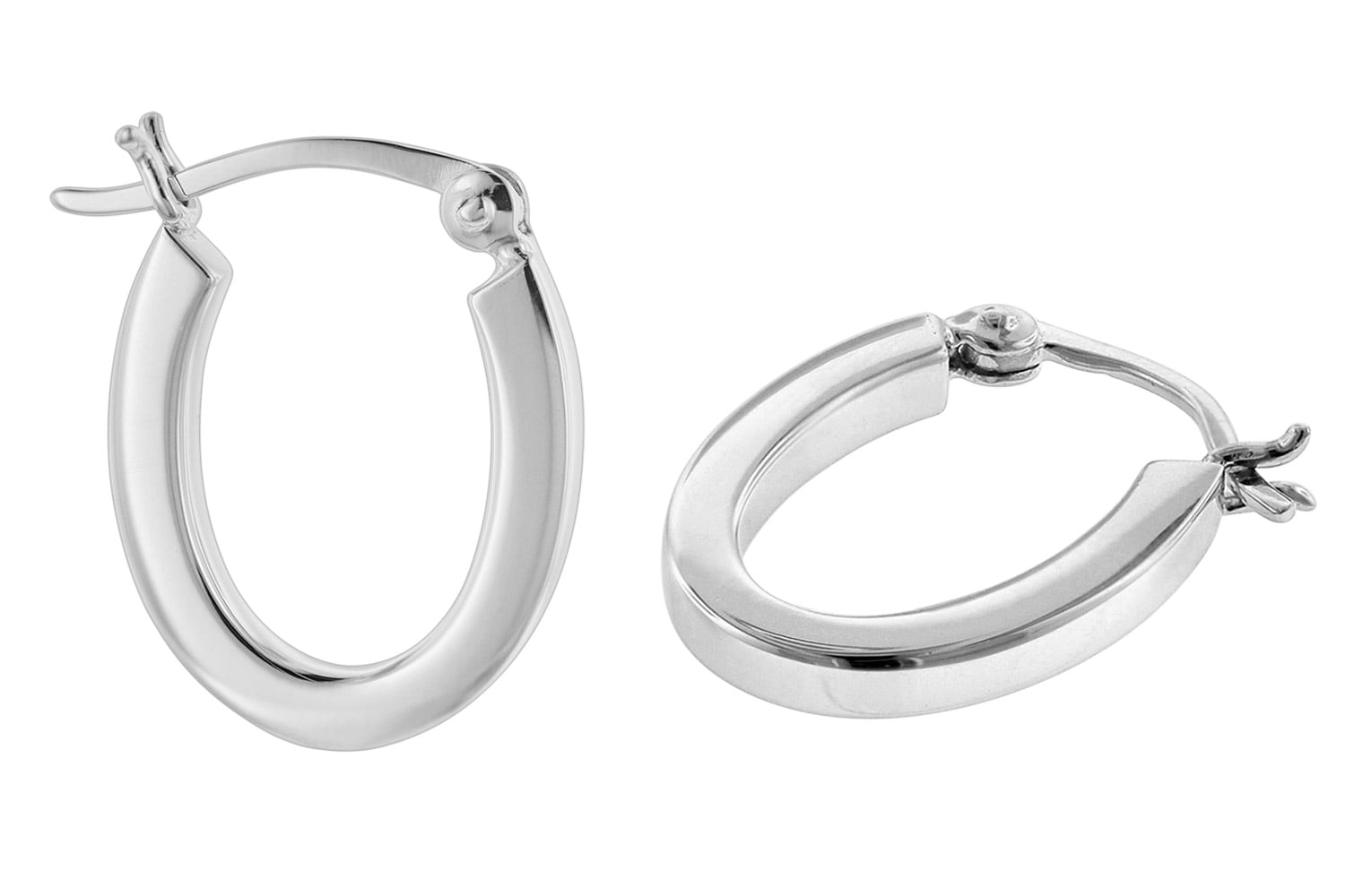 Bild von trendor 08782 Damen Ohrringe Silber 925 Creolen 18 mm