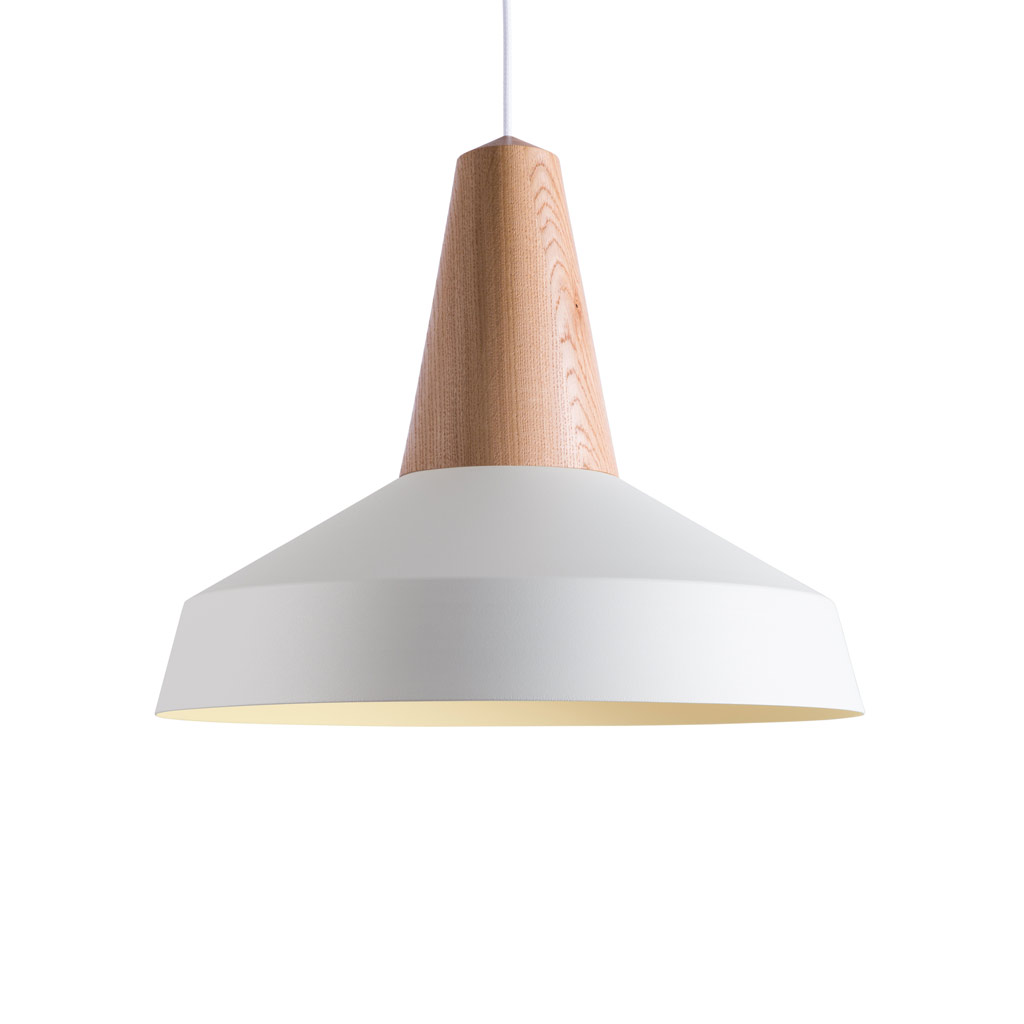 Bild von Schneid - Eikon - geometrische Pendelleuchte mit Holz in vielen Farben