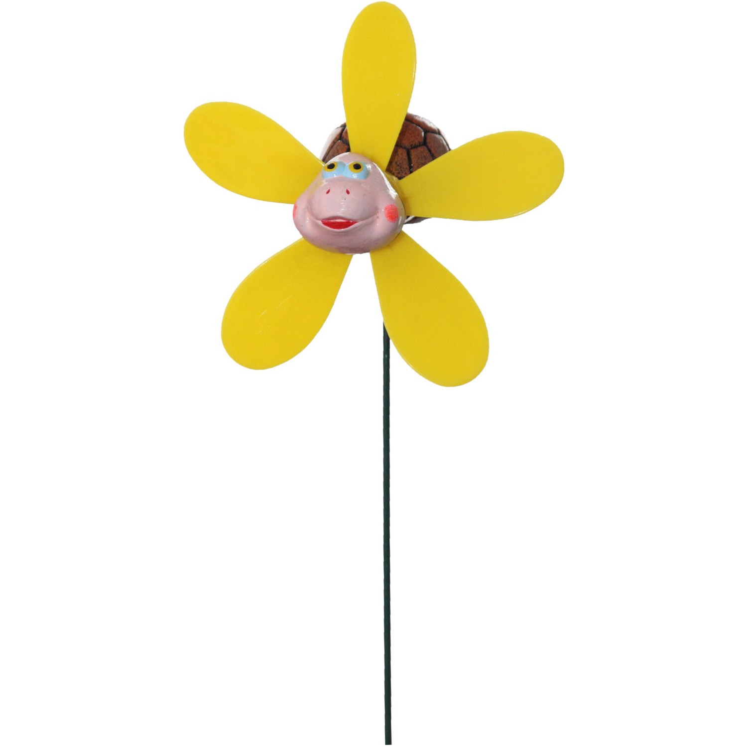 Bild von Deko-Gartenstecker Schildkröte mit Windrad 48 cm