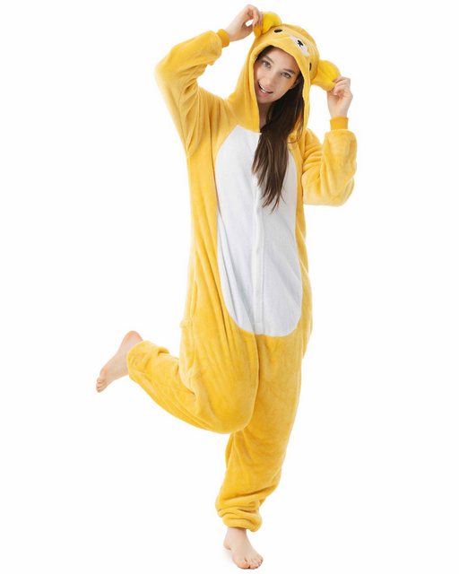 Bild von Katara Partyanzug Fantasy Figuren Jumpsuit Kostüm Erwachsene S-XL, Karneval - Kostüm, Kigurumi - Rilakkuma Bär Hellbraun XL (175-185cm)
