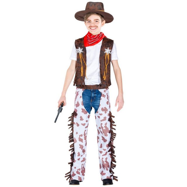 Bild von dressforfun Cowboy-Kostüm Jungenkostüm kleiner Sheriff, Weste in Kunstlederoptik