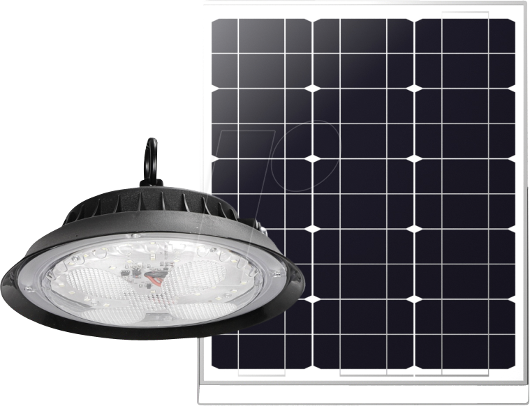Bild von LUXULA LED Solarleuchte Solar CCT Hängeleuchte, 6W PV, 500lm, 3000K-4000K-6500K, IP44, LED fest integriert, warmweiß, CCT, neutralweiß, kaltweiß, steuerbar mit Fernbedienung, Lichtfarbe einstellbar