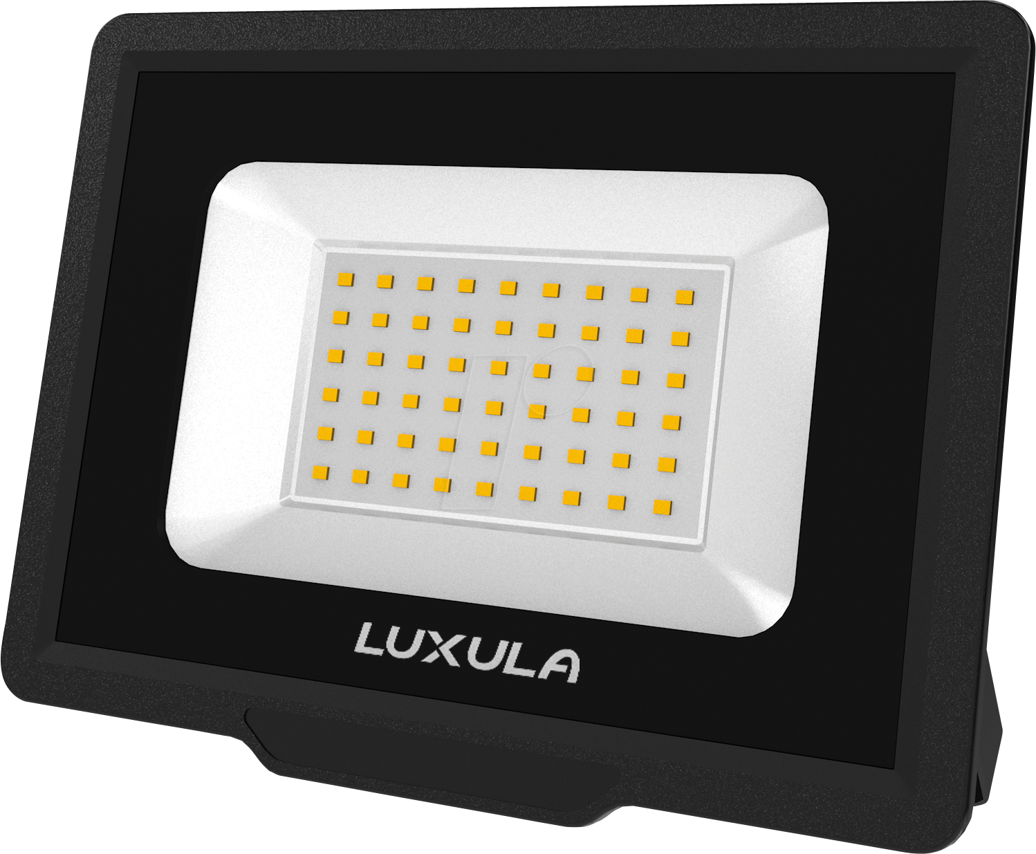 Bild von LUXULA LED Flutlichtstrahler LED-Fluter, 50 W, warm- & neutralweiß, 5000 lm, schwarz, IP65, LED fest integriert, warmweiß, neutralweiß
