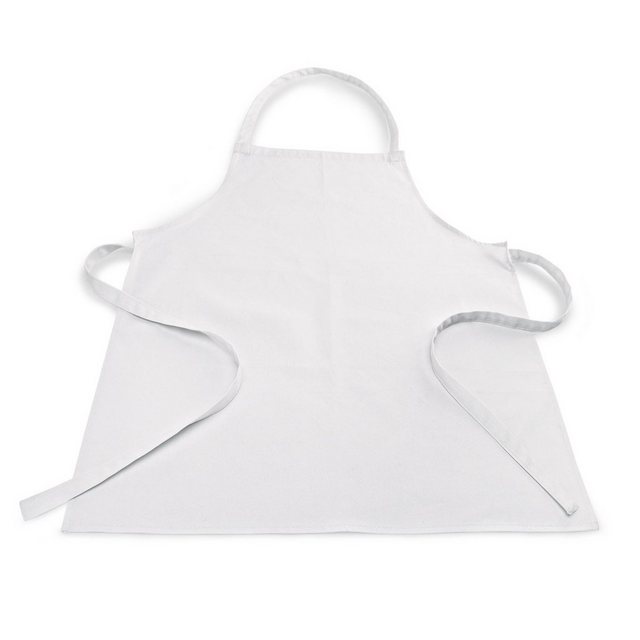 Bild von GRILL-EXPERTE Kochschürze Kochschürze einfach - Baumwolle - weiss - 81,5 x 66,5cm