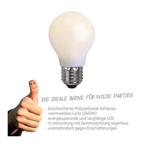Bild von Illu-/Partylichterkette 50m - Außen - Made in Germany von SATISFIRE