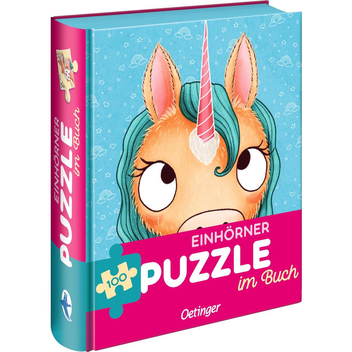 Bild von Oetinger Puzzle Einhörner. Puzzle im Buch, 100 Puzzleteile