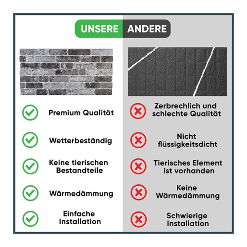 Bild von ASCountrystone Wandpaneel Backsteinoptik