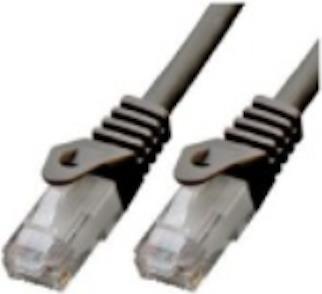 Bild von 15.00m Mcab Cat. 6 Patchkabel UTP RJ45 Stecker auf RJ45 Stecker Schwarz LSZH