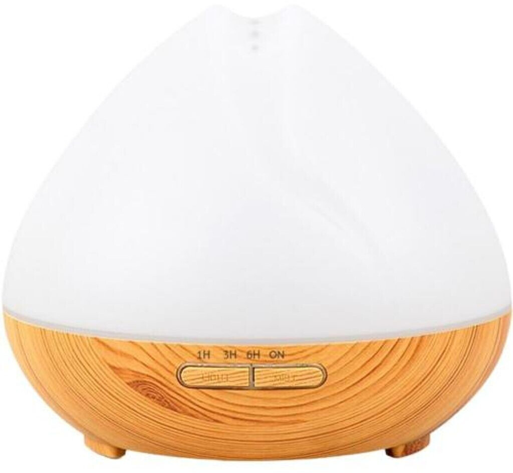 Bild von Casida Aromadiffuser Holzdesign mit Led Licht weiß