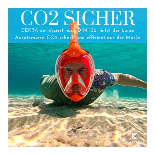 Bild von Khroom Schnorchelmasken Seaview X für Erwachsene und Kinder – Die perfekte Lösung für das Schnorcheln