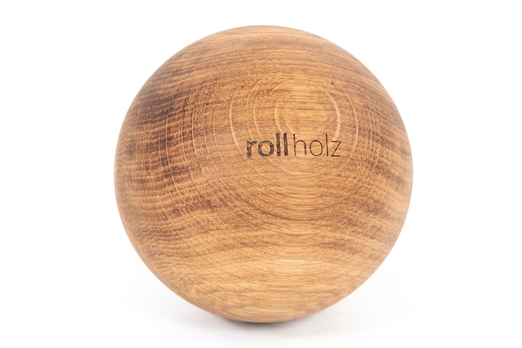 Bild von rollholz Faszienball 10 cm Kugel Eiche