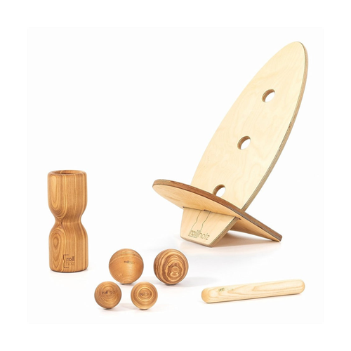 Bild von rollholz Balance Board Set groß Esche helles Brett
