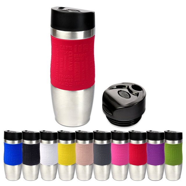 Bild von Schramm Glas Schramm® Thermobecher in 10 Farben inkl. Ersatzdeckel Isolierbecher ca. 400ml Thermoisolierbecher Kaffeebecher Travel Mug Reisebecher BPA-frei Coffee to go Becher