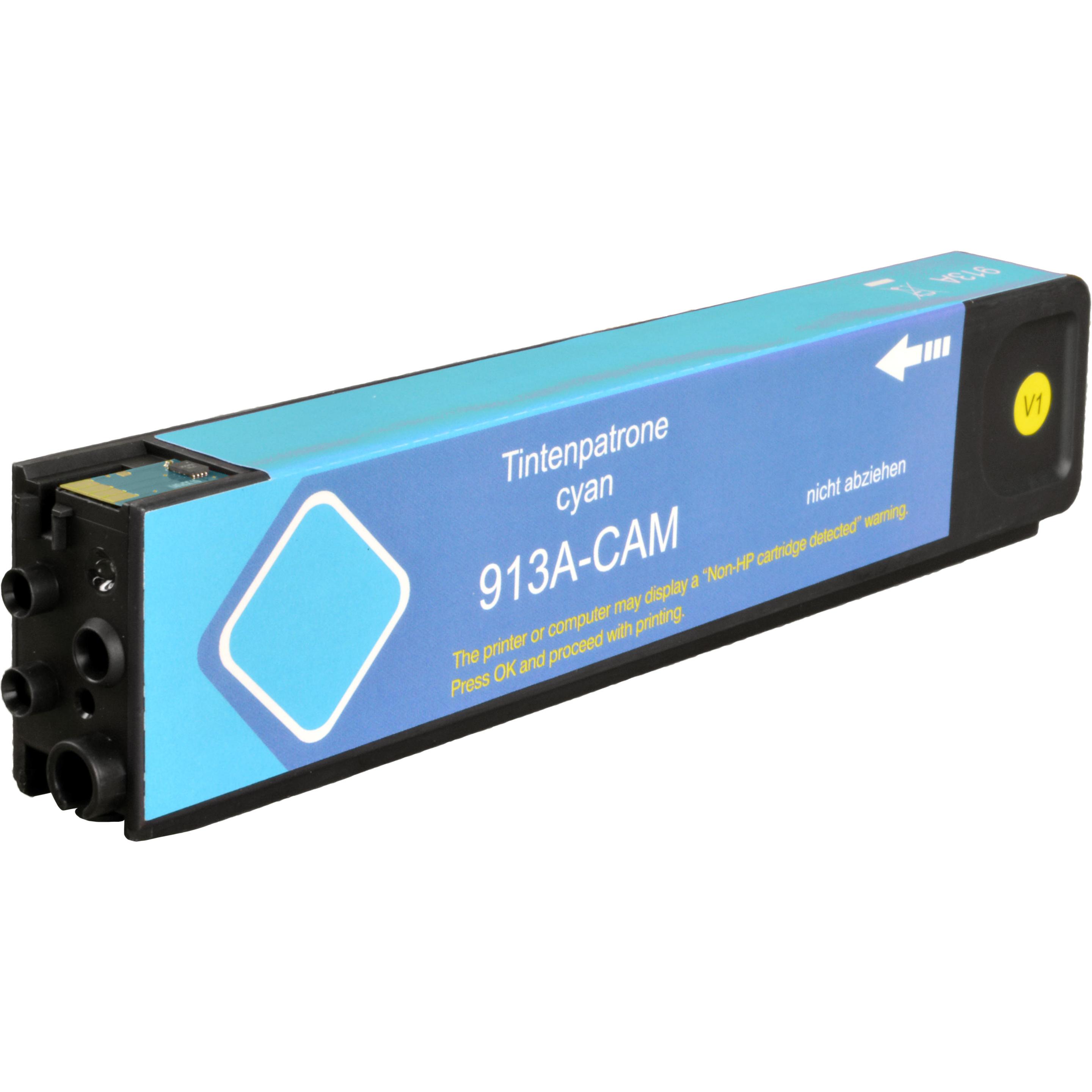 Bild von Ampertec Tinte ersetzt HP F6T77AE  913A  cyan (C), Druckerpatrone