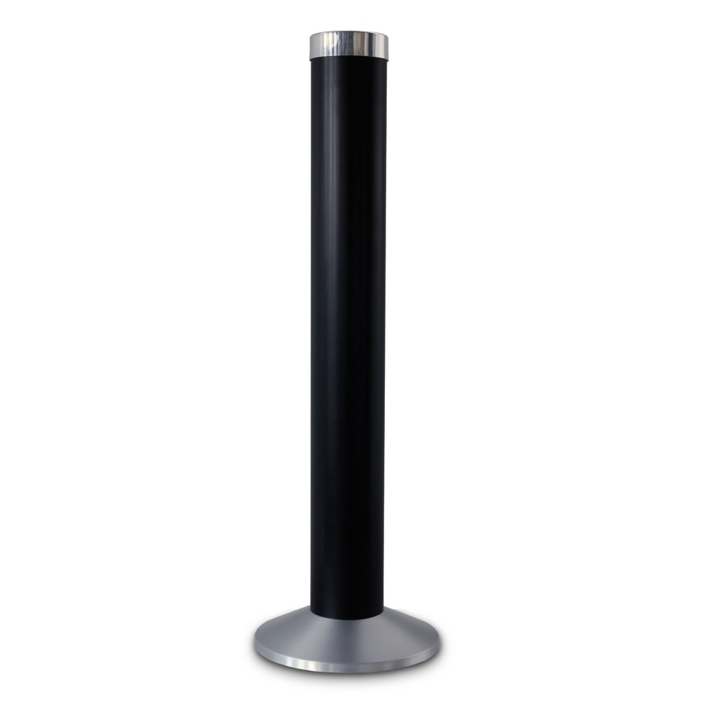 Bild von Aschenbecher Säule 81x25 cm, schwarz, Marke Szagato, Marke Szagato Made in Germany (Industrie Standaschenbecher modern Design Aschenbecher groß stehend aus ALU für innen und außen outdoor)